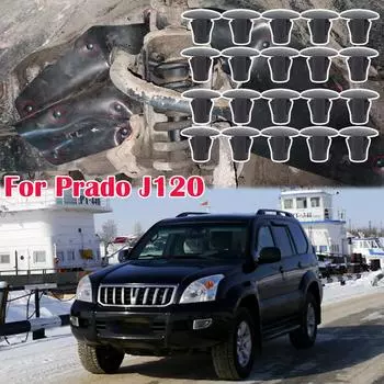 20 шт., брызговик, зажим для подкрылка, фартук, заклепка для Toyota Land Cruiser Prado J120 J150 2003 2004-2020 Lexus GX470 20X