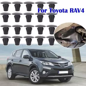 20 шт., брызговики, щитки, винты, фиксаторы фартука, заклепки для Toyota RAV4 XA20 XA10 1991-2003 2004 2005 9046710107 20X