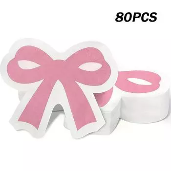 20 шт. бумажные салфетки для вечеринок в стиле балета, роскошные салфетки для вечеринок с бантом, 16x14 см 80pcs