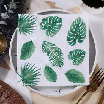 20 шт. бумажных салфеток с фламинго, летние тропические свадебные украшения, салфетки, украшения для девичника на Гавайях 20pcs