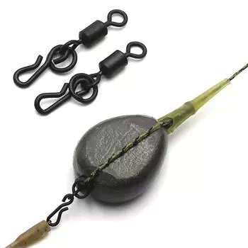 20 шт., быстросменный вертлюг для ловли карпа, аксессуары для оснастки, снасти