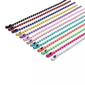 20 шт., цепочки из шариков, 2,4 мм, куклы, этикетки, ручная бирка, соединительные звенья, цепь, сделай сам, принадлежности для изготовления ювелирных изделий, фурнитура 20pcs