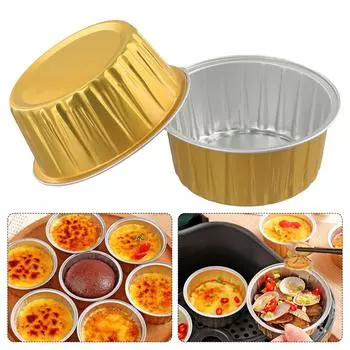 20 шт. чашки из фольги 8,4*6,5*3,4 см чаша из алюминиевой фольги для фритюрницы