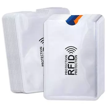 20 шт. Чехол для карт с защитой от скимминга, магнитный чехол для карт с защитой от помех IC, магнитный чехол для карт с защитой от ошибок RFID
