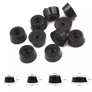 20 шт., черные мебельные накладки на ножки, защитные накладки на стул, стол, резиновая нескользящая плитка, пол с круглым дном 11*9*6