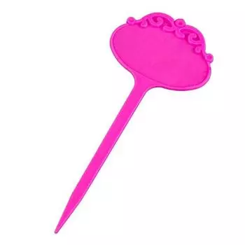 20 шт. декоративные полипропиленовые садовые этикетки в форме цветка, маркеры для деревьев и растений, бирка кола белый