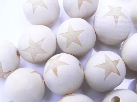 20 шт. Деревянные бусины в форме звезды, большие бусины 20 мм, натуральные деревянные бусины, ремесла, товары для рукоделия, ювелирные аксессуары, детали, материалы для рукоделия Huey