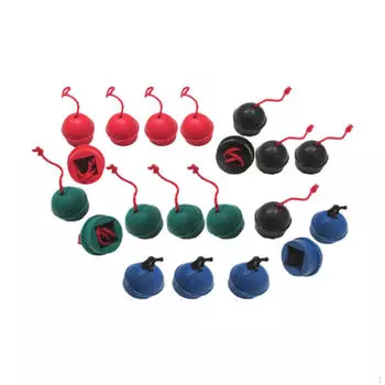 20 шт. держатель для бильярдного мела чехол для пула со шнуром резиновые принадлежности для бильярда