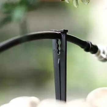 20 шт. держатель для шланга, простая установка, устойчивый к атмосферным воздействиям, многофункциональный держатель для шланга для газона, кронштейн для шланга для воды, садовые принадлежности чёрный