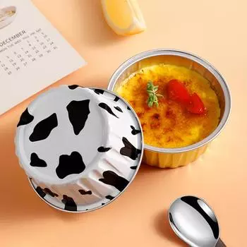 20 шт. десертных стаканчиков без крышек из золотой алюминиевой фольги для выпечки стаканчиков держатели для кексов формочки для выпечки прозрачные формочки для пудинга