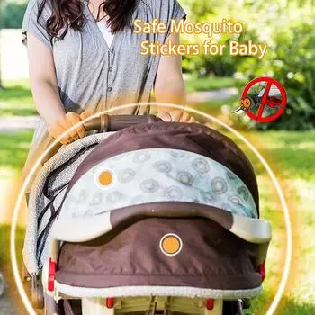 20 шт. детские противомоскитные пластыри, не повреждающие одежду, наклейки против укусов комаров, испаряющиеся на 360 градусов для летних путешествий на открытом воздухе зелёный