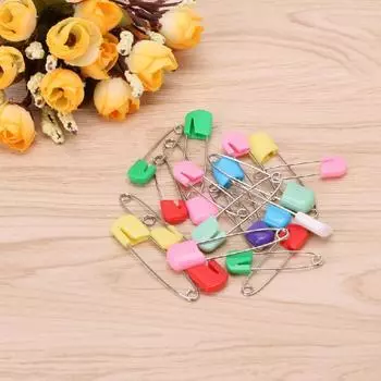 20 шт., детский тканевый подгузник, булавки для подгузников, безопасный фиксатор, красочный держатель