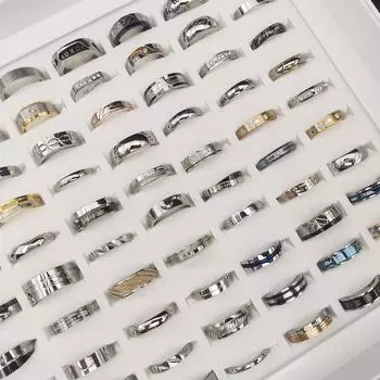 20 шт., детское кольцо маленького размера для мужчин и женщин из титановой стали и нержавеющей стали