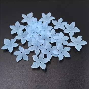 20 шт. DIY аксессуары для волос, ювелирные изделия, ожерелья, бусины, модные акриловые матовые серьги, держатель для цветов Баухинии разноцветный