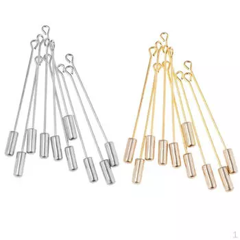 20 шт., длинная игла из нержавеющей стали, сделай сам, фурнитура для воротника шарфа и лацкана