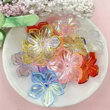 20 шт. для изготовления ювелирных изделий, браслета, ожерелья, 22,8 мм, в форме цветка солнца, акриловые бусины, рассыпные бусины-разделители синий