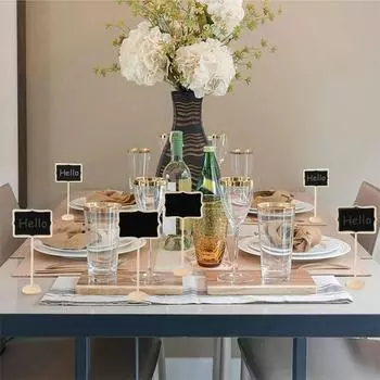 20 шт. Доска для рисования мелом, мини-доска с подставкой-мольбертом, маленькая деревянная доска для вечеринки, украшения мероприятий