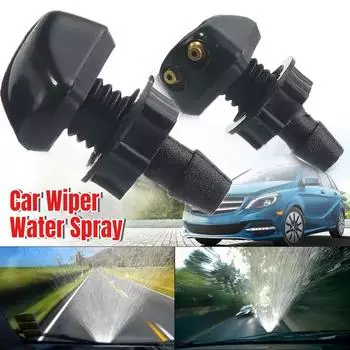 20 шт. двухотверстийных насадок для стеклоочистителей для большинства моделей автомобилей, подходящих для распыления воды и регулируемых аксессуаров для стеклоочистителей 2PCS зелёный