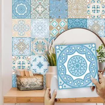 20 шт., европейский стиль, плитка, стикер на стену, кухонный фартук, шкаф, ванная комната, ремонт, пилинг и палка, водонепроницаемые художественные наклейки на стены 10cmX10cmX20pcs
