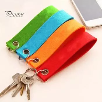 20 шт. фетровые брелоки с пустой биркой, кольцо из нержавеющей стали, украшение своими руками, брелок для ключей, сделайте свой собственный брелок, рюкзак, кошелек, декоративные аксессуары разноцветный