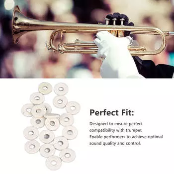 20 шт., фетровые шайбы для снижения шума, износостойкие эластичные войлочные шайбы для трубного клапана, бежевого цвета