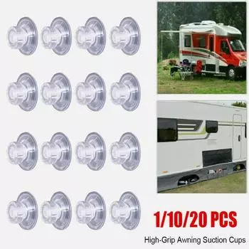 20 шт., фиксирующие подушечки для тента на присоске, органайзер для дома на колесах, 45 мм 1pcs