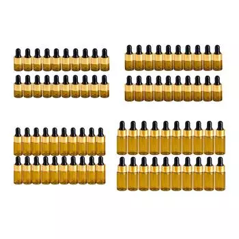 20 шт. флаконов-капельниц со стеклянной пипеткой для глаз, многоразовые для эфирных масел