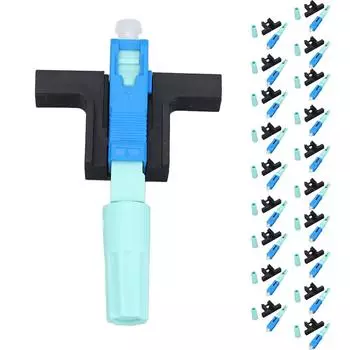 20 шт. FTTH встроенные волоконно-оптические разъемы SC-UPC холодного сращивания одномодовый волоконно-оптический быстрый разъем T