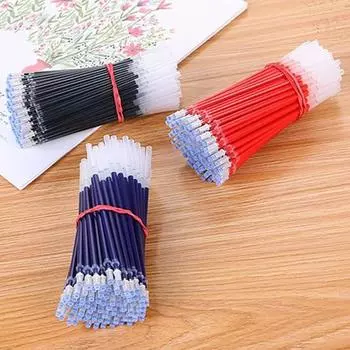 20 шт. гелевых ручек с чернилами для заправки, гладкое письмо, 0,5 мм, офисные школьные принадлежности синий