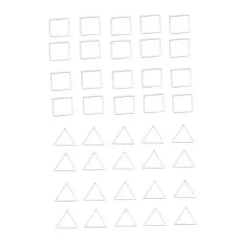 20 шт. геометрический полые кулоны DIY ремесла ювелирные изделия серьги изготовление аксессуаров 15mm Triangles