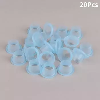 20 шт. герметичная прокладка для крана, шайба, силиконовый необработанный ремень, треугольный клапан, резиновый шланг для трубы, предотвращающий капание, заглушка для устранения утечки синий