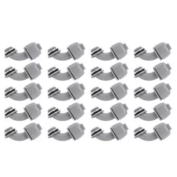 20 шт. герметичный соединитель 3/4 дюйма NPT 90 градусов фитинги для кабелепровода из ПВХ гибкие неметаллические E