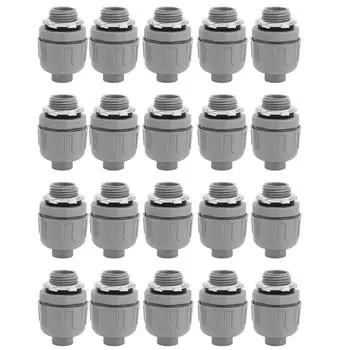 20 шт. герметичный соединитель для кабелепровода 1/2 дюйма NPT нейлон 6 неметаллических фитингов для кабелепровода