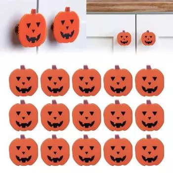 20 шт. Хэллоуин Тыква Ручка для двери шкафа Рождественская мята Конфеты Ящик для шкафа Комод Гардероб красный