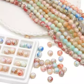 20 шт. хрустальные бусины, окрашенные в виде ореола золотого порошка, свободные бусины-разделители для самостоятельного изготовления ожерелья, браслета, ювелирных изделий