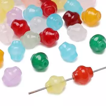 20 шт. хрустальные стеклянные бусины-фонарики, свободные бусины-разделители для изготовления ювелирных изделий, браслет, ожерелье «сделай сам» глубокий/зелёный