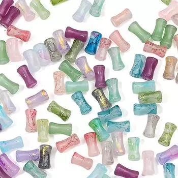 20/65 шт. хрустальные стеклянные бусины с россыпью золотистого бамбука, разделительные бусины для самостоятельного изготовления ожерелья, браслета, ювелирных изделий 21 20Pcs