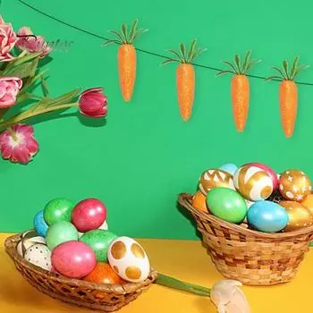 20 шт. имитация моркови сверкающая мини-морковка из пенопласта с блестками хорошая детализация реквизит для фотографий ландшафтное украшение искусственная морковь с зелеными листьями оранжевый