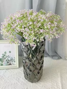 20 шт. искусственные цветы Babys Breath 42 см Real Touch искусственные цветы гипсофила цветочные оптом для дома, свадьбы, садового декора фиолетовый