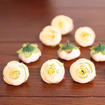 20 шт., искусственные головки цветов, красочный, яркий внешний вид, легкие, полезные, элегантные, искусственные головки цветов роз, домашний декор