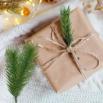 20 шт., искусственные сосновые иглы, реалистичные искусственные сосновые листья без полива, сделай сам, цветочная композиция, имитация сосновой ветки, декор для свадебной вечеринки 4.5cm зелёный