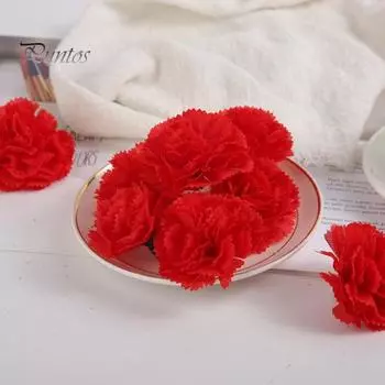 20 шт. искусственных цветов бархатцев, искусственные шелковые бархатцы со стеблями, реалистичные искусственные бархатцы для домашнего декора Dia De Los Muertos Diwali красный