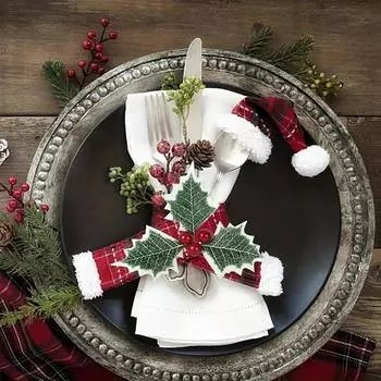 20 шт. искусственных ягод падуба с зелеными листьями, сделай сам, рождественский венок, свадебные цветы, подарки, рождественские новогодние праздничные украшения