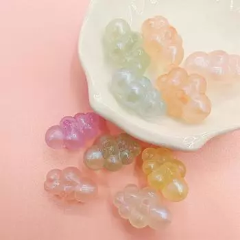 20 шт. изготовление ожерелья Merman Cloud свободные бусины сияющий свет для браслета модные акриловые материалы ручной работы «сделай сам» разноцветный