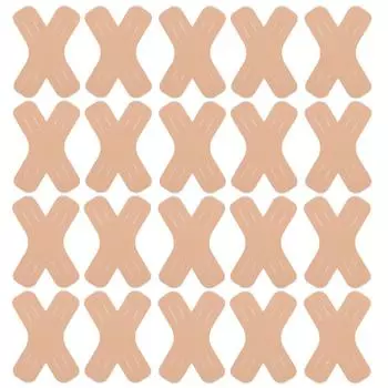 20 шт. кинезиологическая лента водонепроницаемая спортивная лента поддерживает мышцы суставы (бежевый)