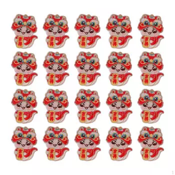 20 шт. Китайские заколки для волос на год, милые булавки для карнавального костюма Auspicious