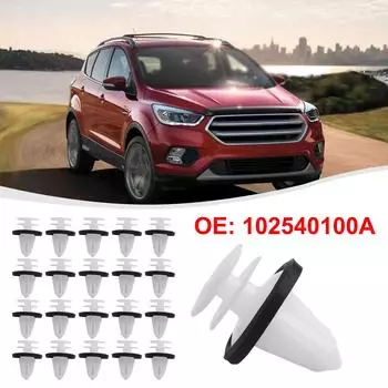 20 шт. клипсы для дверной обшивки для Tesla для Ford 102540100A W713297-S300 нейлоновый фиксатор дверной обшивки для Voitures Accessoire CHINA