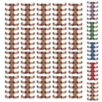 20 шт. Кольца для переплета сегментированные, держат 60 листов, толщина переплета 11 мм, офисные принадлежности Blue