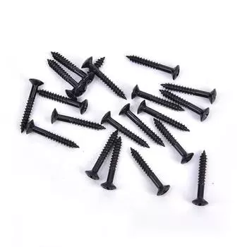 20 шт., кольцо для крепления звукоснимателя хамбакера для электрогитары, крепежный винт рамы звукоснимателя чёрный