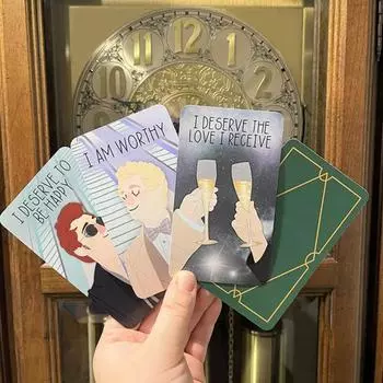 20 шт., колода с аффирмациями «Добрые предзнаменования», изысканный узор, широко используемые позитивные ежедневные открытки с аффирмациями, вдохновляющие подарки 20PCS